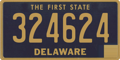 DE license plate 324624