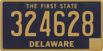 DE license plate 324628