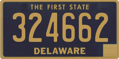 DE license plate 324662