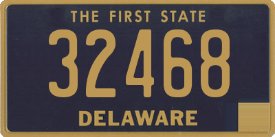 DE license plate 32468