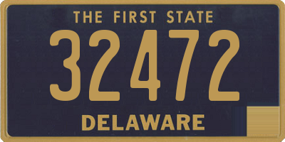 DE license plate 32472