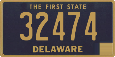 DE license plate 32474