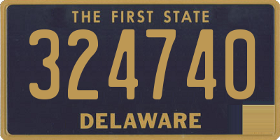 DE license plate 324740