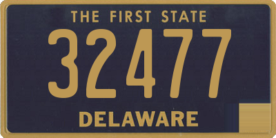 DE license plate 32477