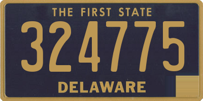 DE license plate 324775