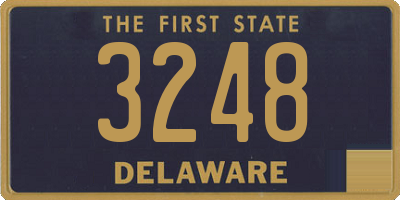 DE license plate 3248