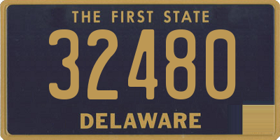 DE license plate 32480