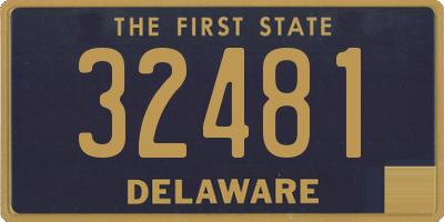 DE license plate 32481
