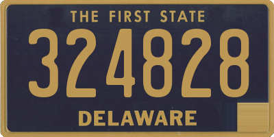 DE license plate 324828