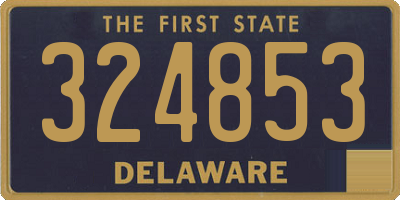 DE license plate 324853
