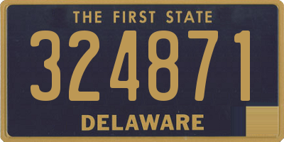 DE license plate 324871