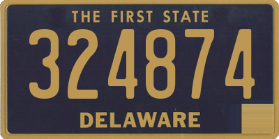 DE license plate 324874