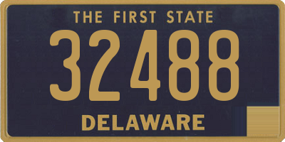 DE license plate 32488