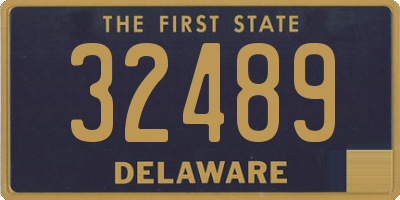 DE license plate 32489