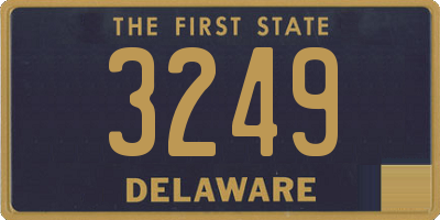 DE license plate 3249