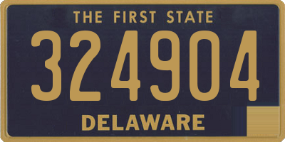 DE license plate 324904