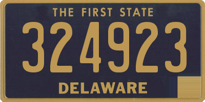 DE license plate 324923