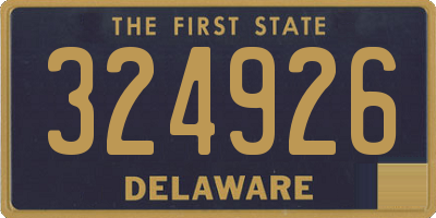 DE license plate 324926