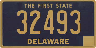 DE license plate 32493