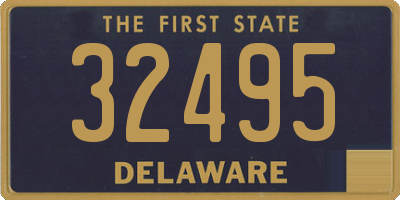DE license plate 32495