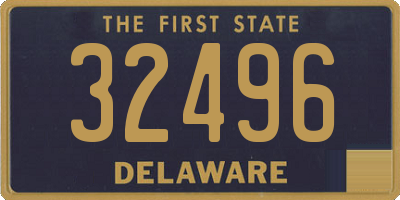 DE license plate 32496