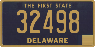 DE license plate 32498