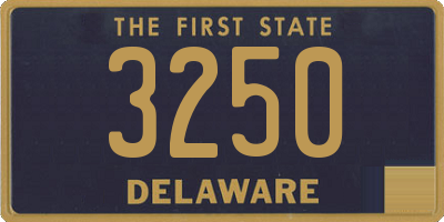 DE license plate 3250