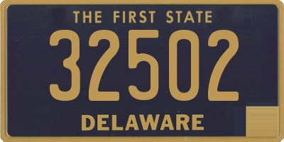 DE license plate 32502