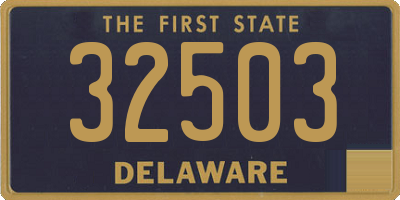 DE license plate 32503