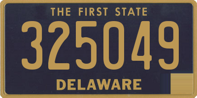 DE license plate 325049
