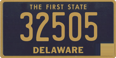 DE license plate 32505