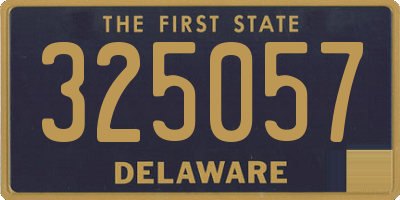 DE license plate 325057