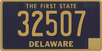 DE license plate 32507