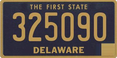 DE license plate 325090