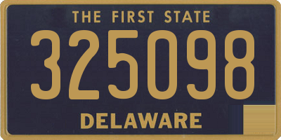 DE license plate 325098