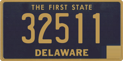 DE license plate 32511