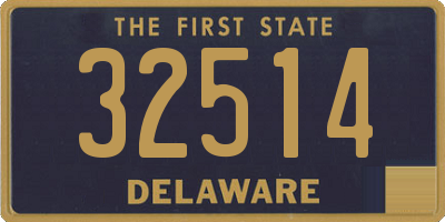 DE license plate 32514