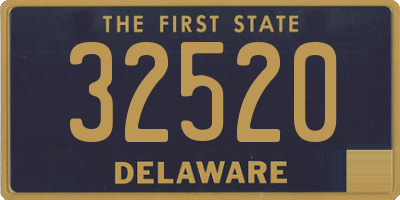 DE license plate 32520