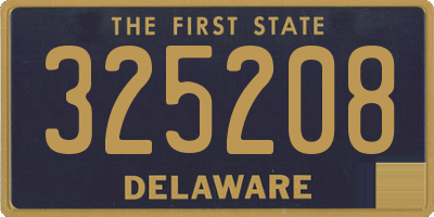 DE license plate 325208