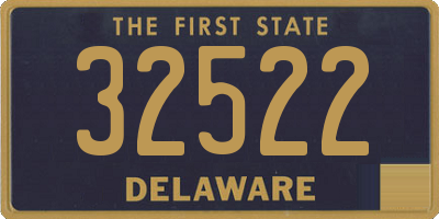 DE license plate 32522