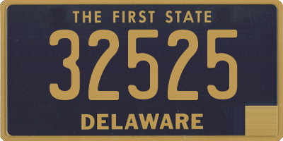 DE license plate 32525