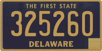 DE license plate 325260