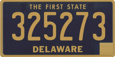 DE license plate 325273
