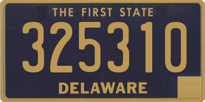 DE license plate 325310