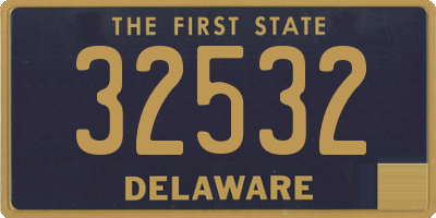 DE license plate 32532