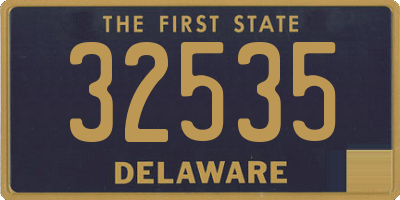 DE license plate 32535