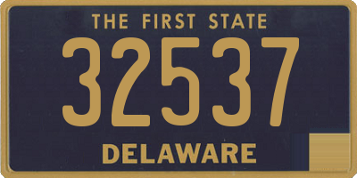 DE license plate 32537