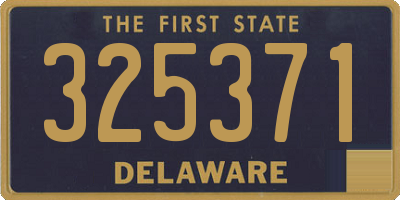 DE license plate 325371