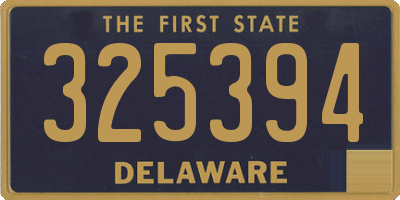DE license plate 325394