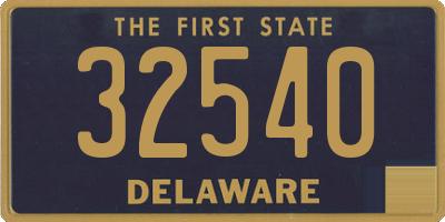 DE license plate 32540